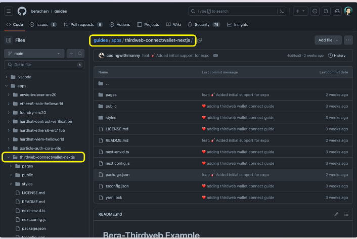 如何通过 Thirdweb SDK 连接 Berachain 钱包